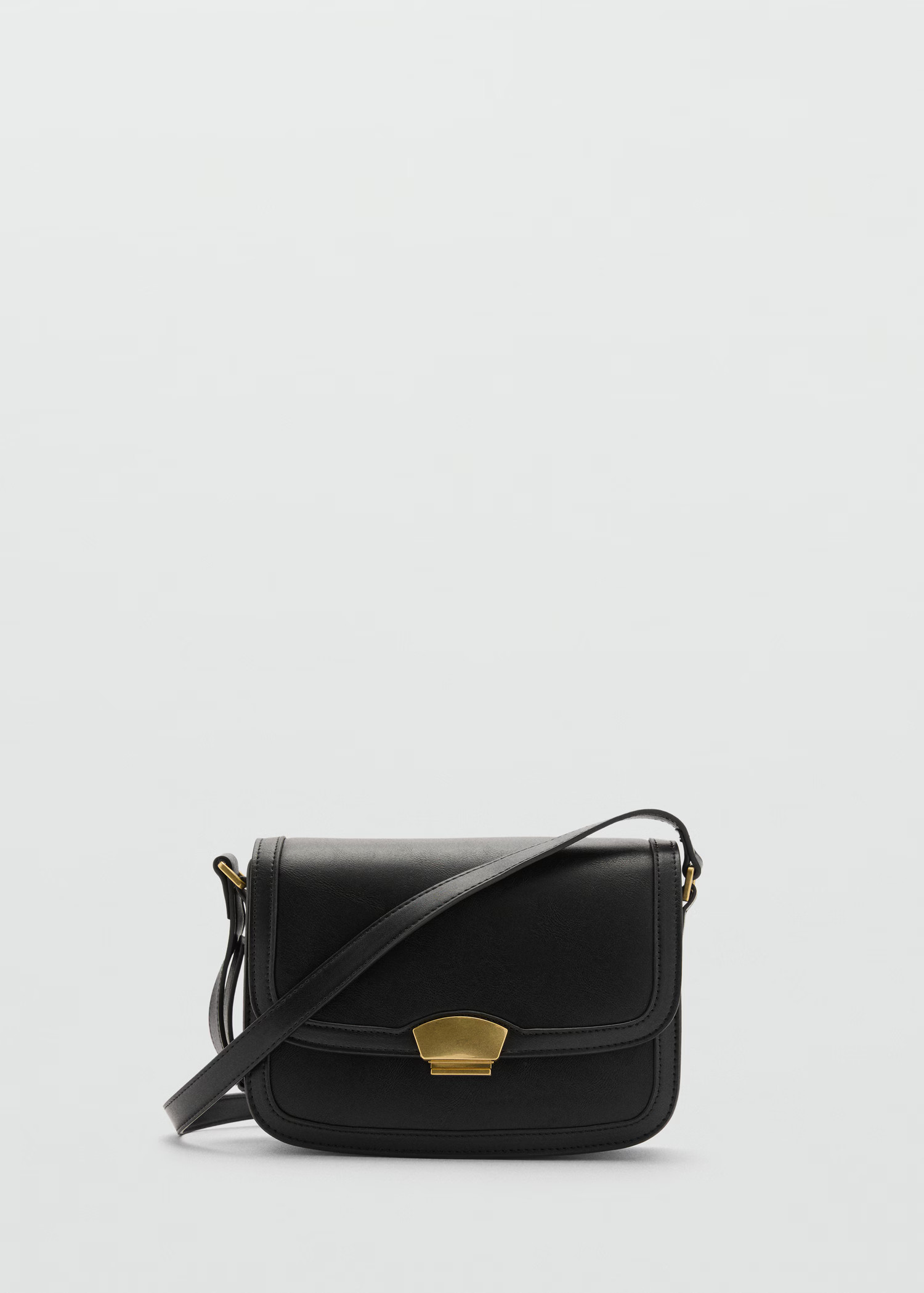 Crossbody bag with metal closure - Women | MANGO United Kingdom | MANGO (UK)