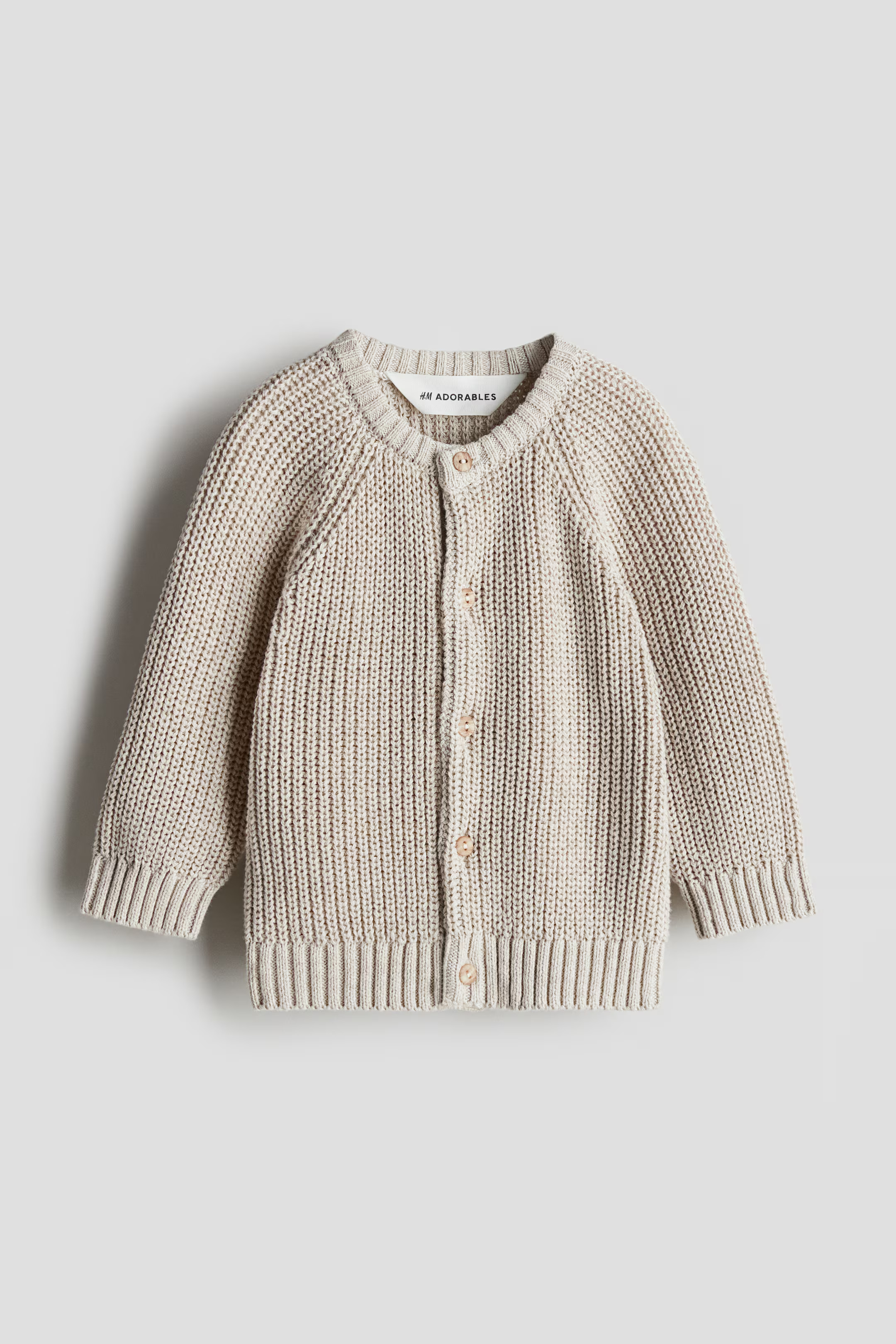 Patent-Knit Cotton Cardigan | H&M (US + CA)