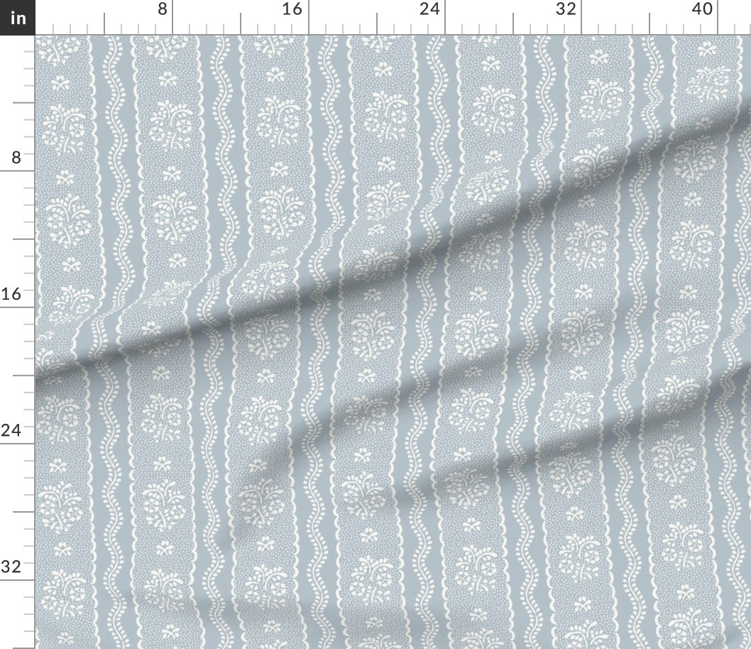 Hayley Stripe on Light Blue Fabric | Spoonflower | Spoonflower