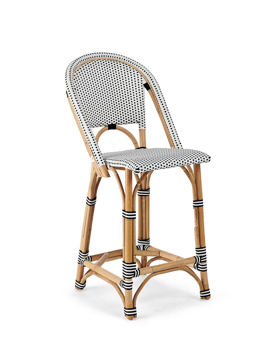 Riviera Rattan Bar & Counter Stools | Serena and Lily