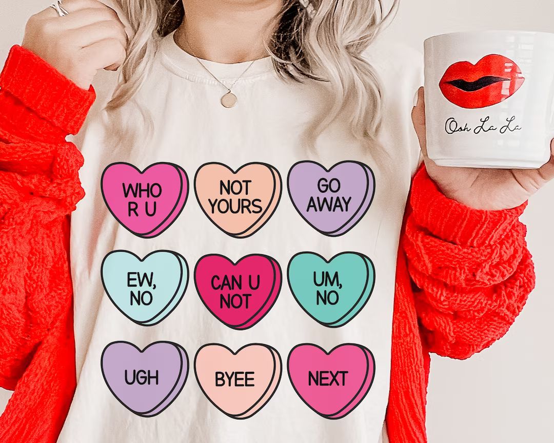 Ew Valentines Day Shirt, Ew People Shirt, Anti Valentines Day Shirt, Conversation Hearts, Eww Val... | Etsy (US)