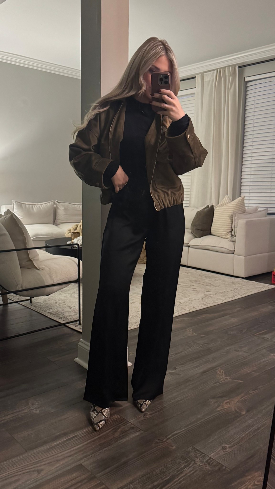 These Aritzia satin pants are INCREDIBLE! So soft and the perfect fit. I’m wearing a medium! I already need another color. 

#LTKStyleTip #LTKSeasonal #LTKWorkwear