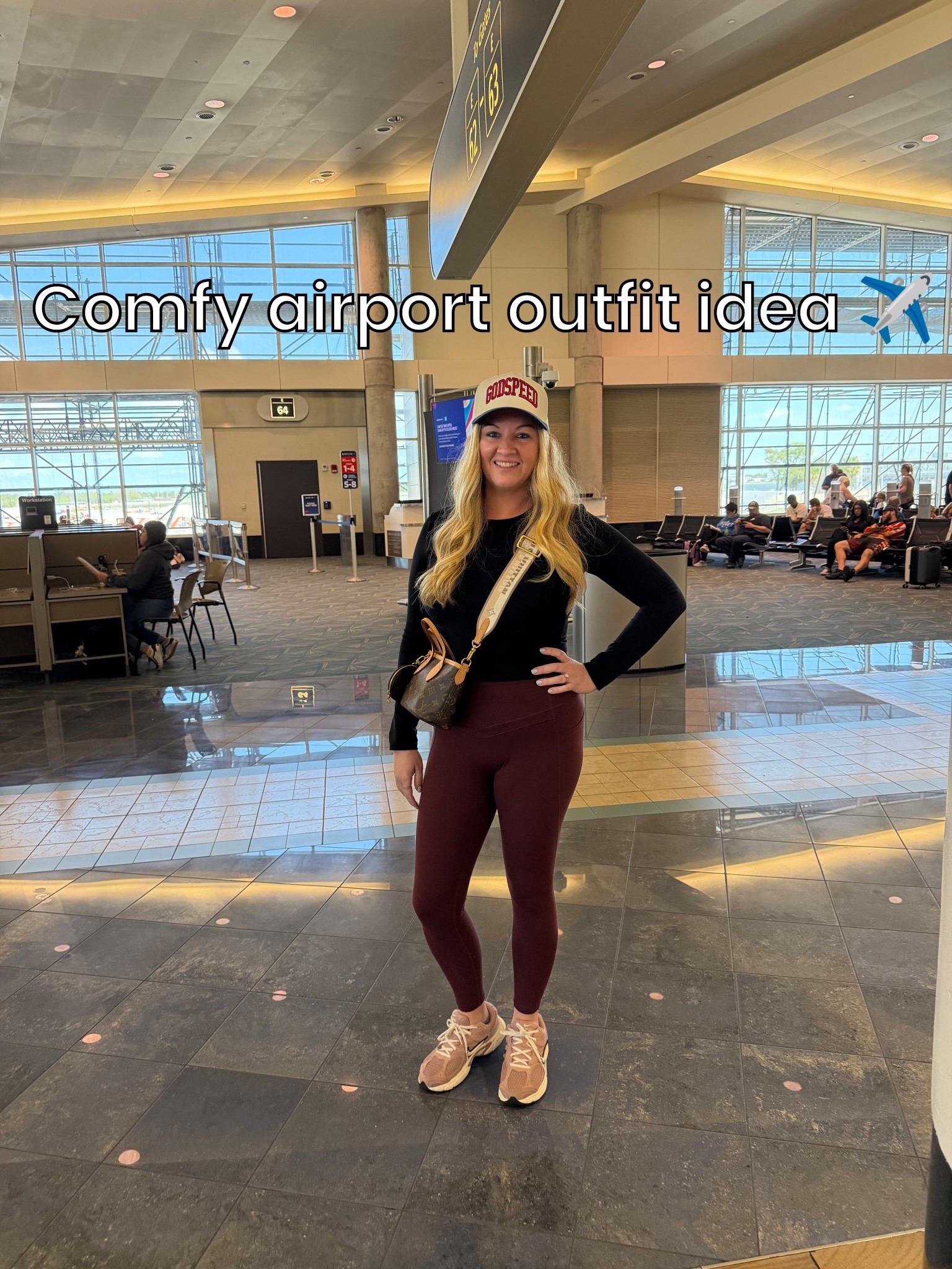 Travel days = leggings, a breathable top, and sneakers you can sprint through the terminal in 🙃

Wearing my go-to Colorfulkoala leggings, a CRZ Yoga top, Nike sneakers, and my Louis Vuitton bag for the perfect mix of comfy + put together

#airportoutfit #traveloutfit #athleisurestyle #comfystyle #ltkstyle #traveldayoutfit #momstyle #effortlessstyle

@Nike US 

#LTKActive #LTKTravel #LTKMidsize