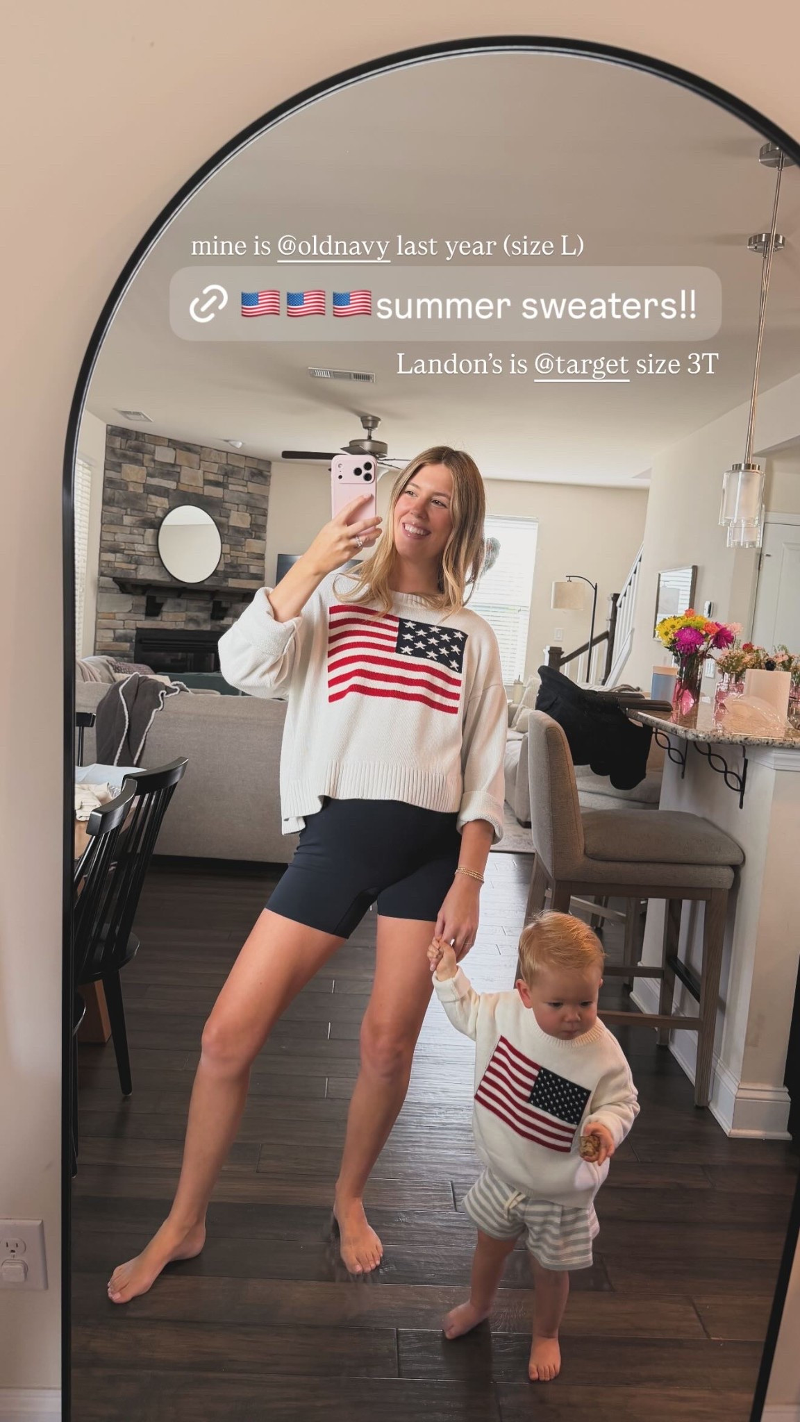 Landon’s is @target size 3T mine is @oldnavy last year (size L)