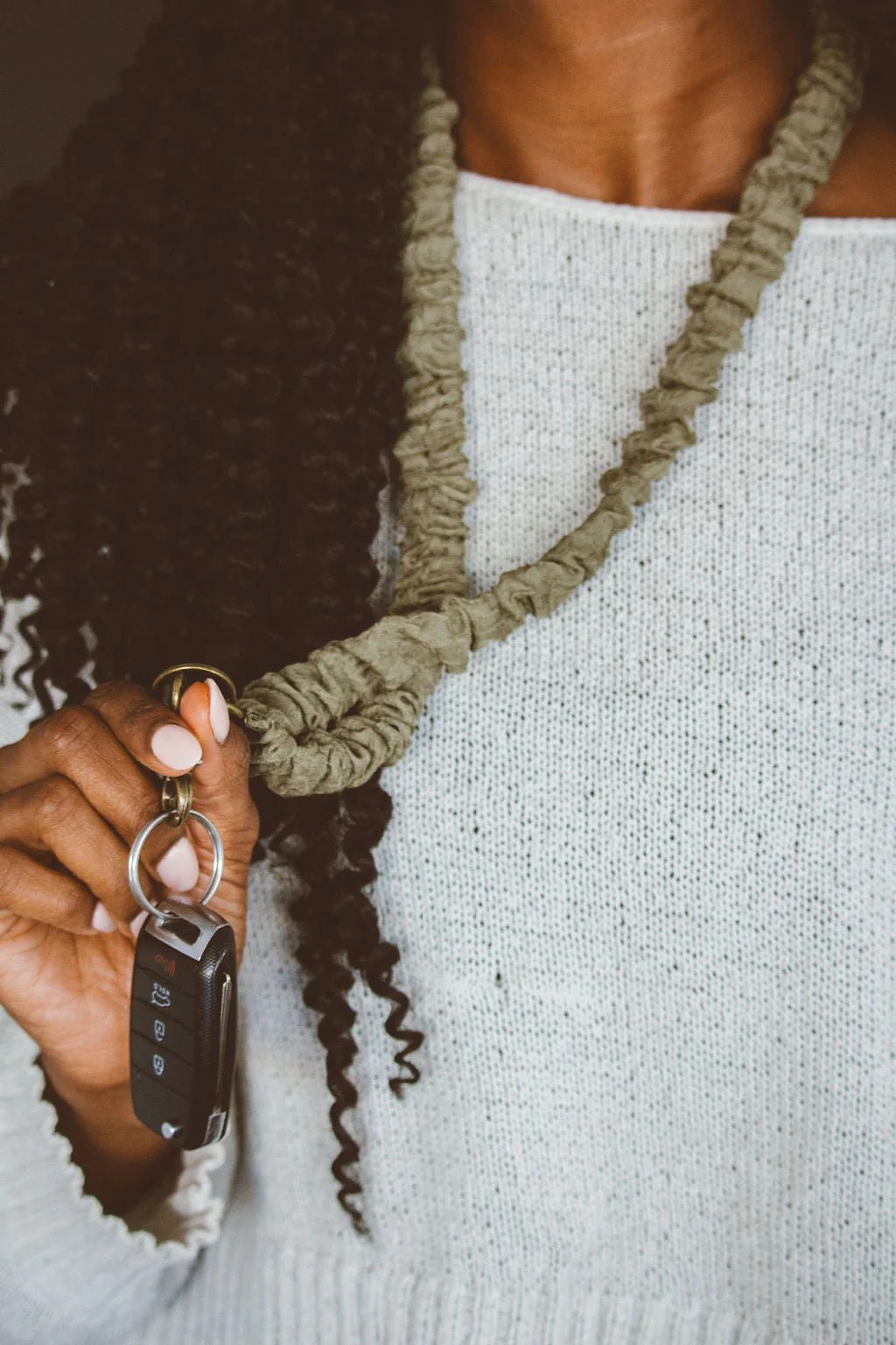 Crinkled Moss Lanyard | Shop Andi