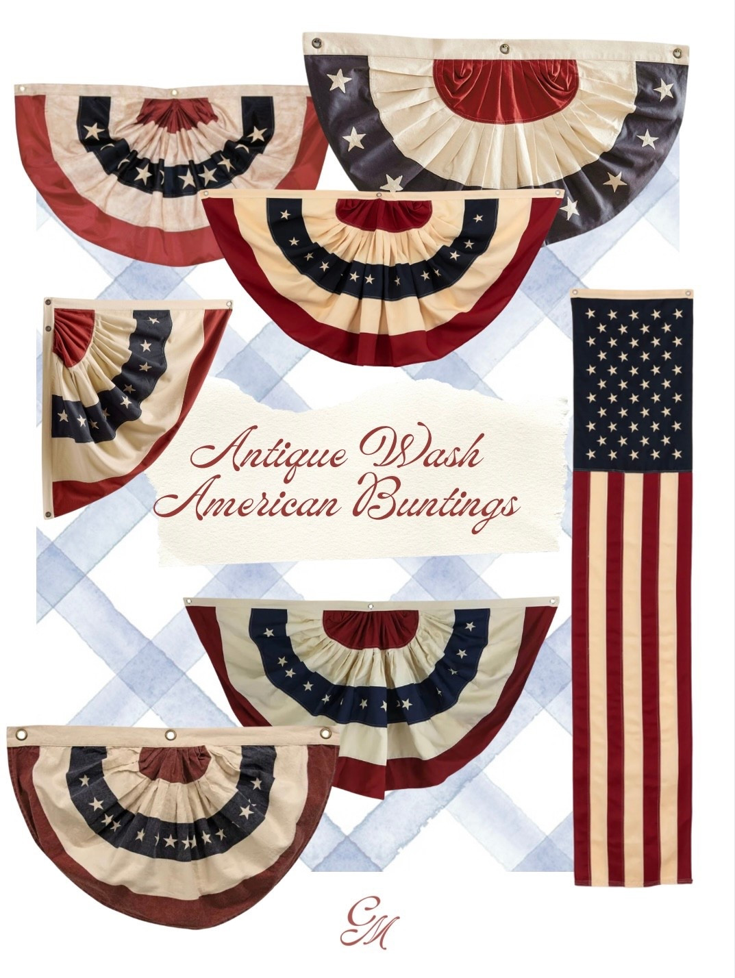 Antique wash American bunting options for decorating your home for July 4th 🇺🇸 holiday decor, July 4th, American flag 

#LTKSummerEdit #LTKHome
