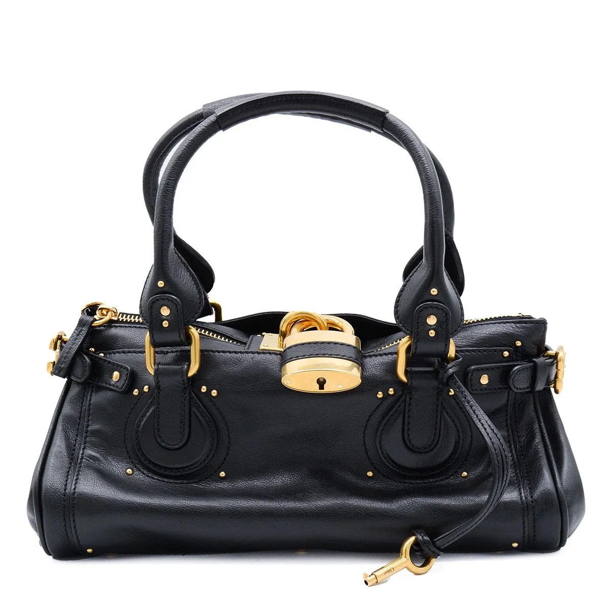 Chloé Paddington Padlock Detailed Shoulder Bag | Cettire Global