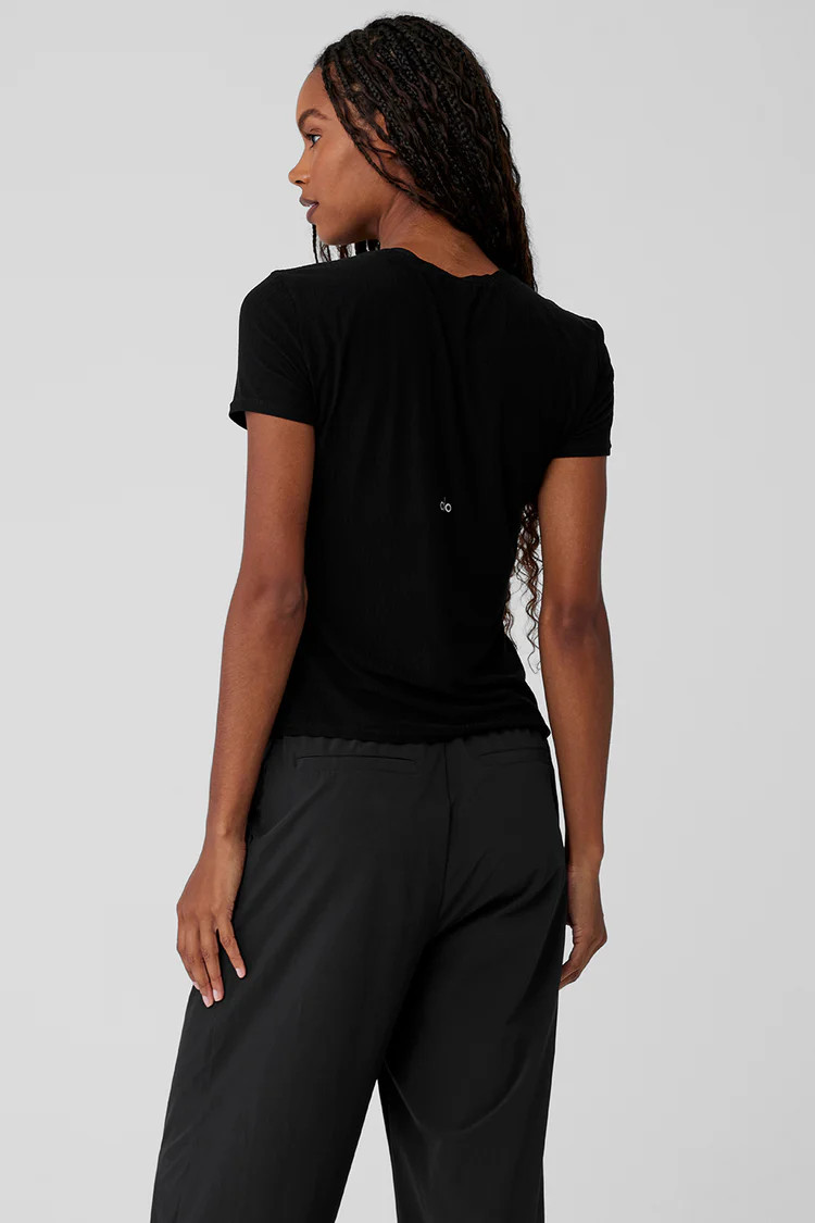 Ribbed Sea Coast Tee | Alo Yoga (US)