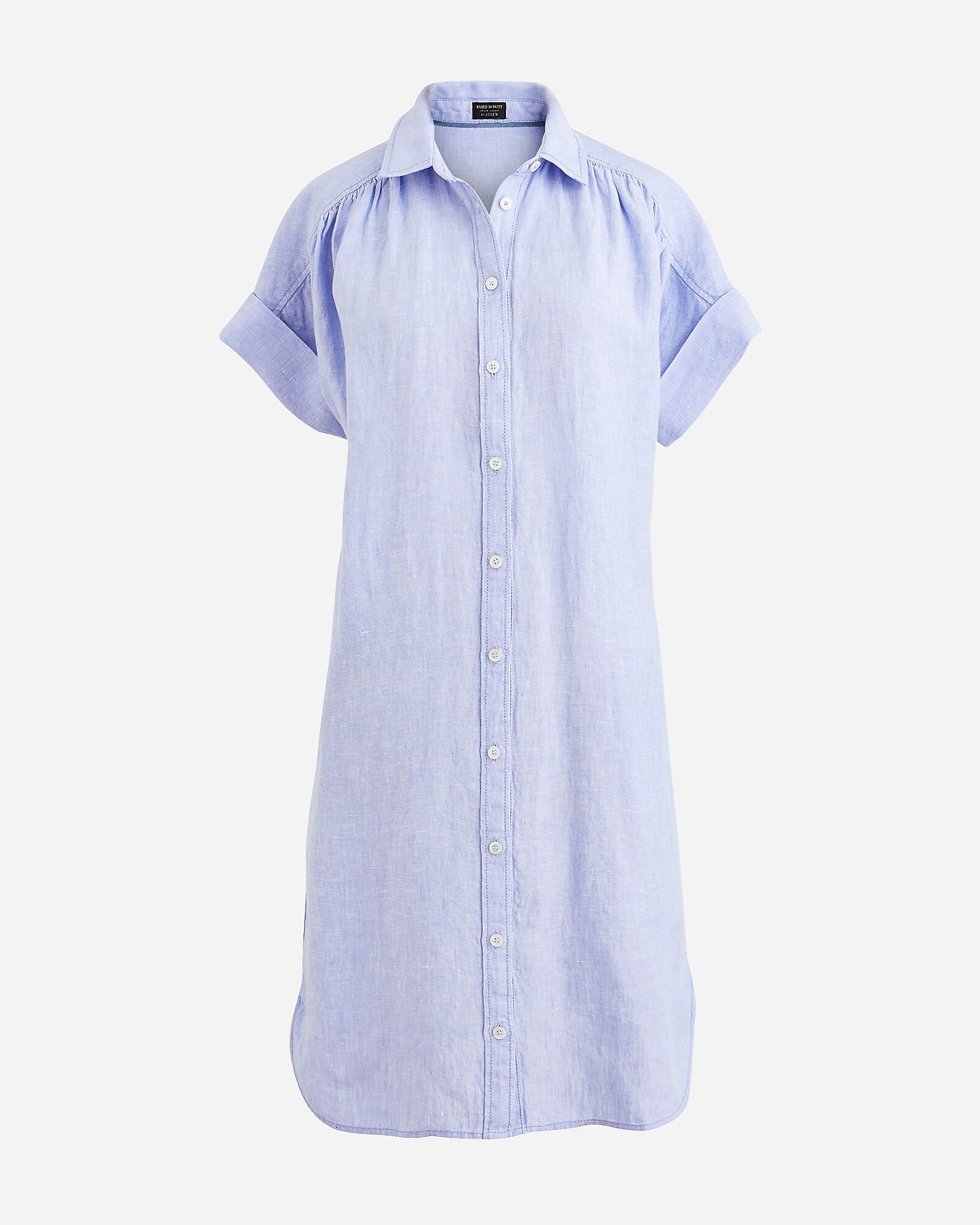 Petite relaxed-fit short-sleeve Baird McNutt Irish linen shirtdress | J. Crew US