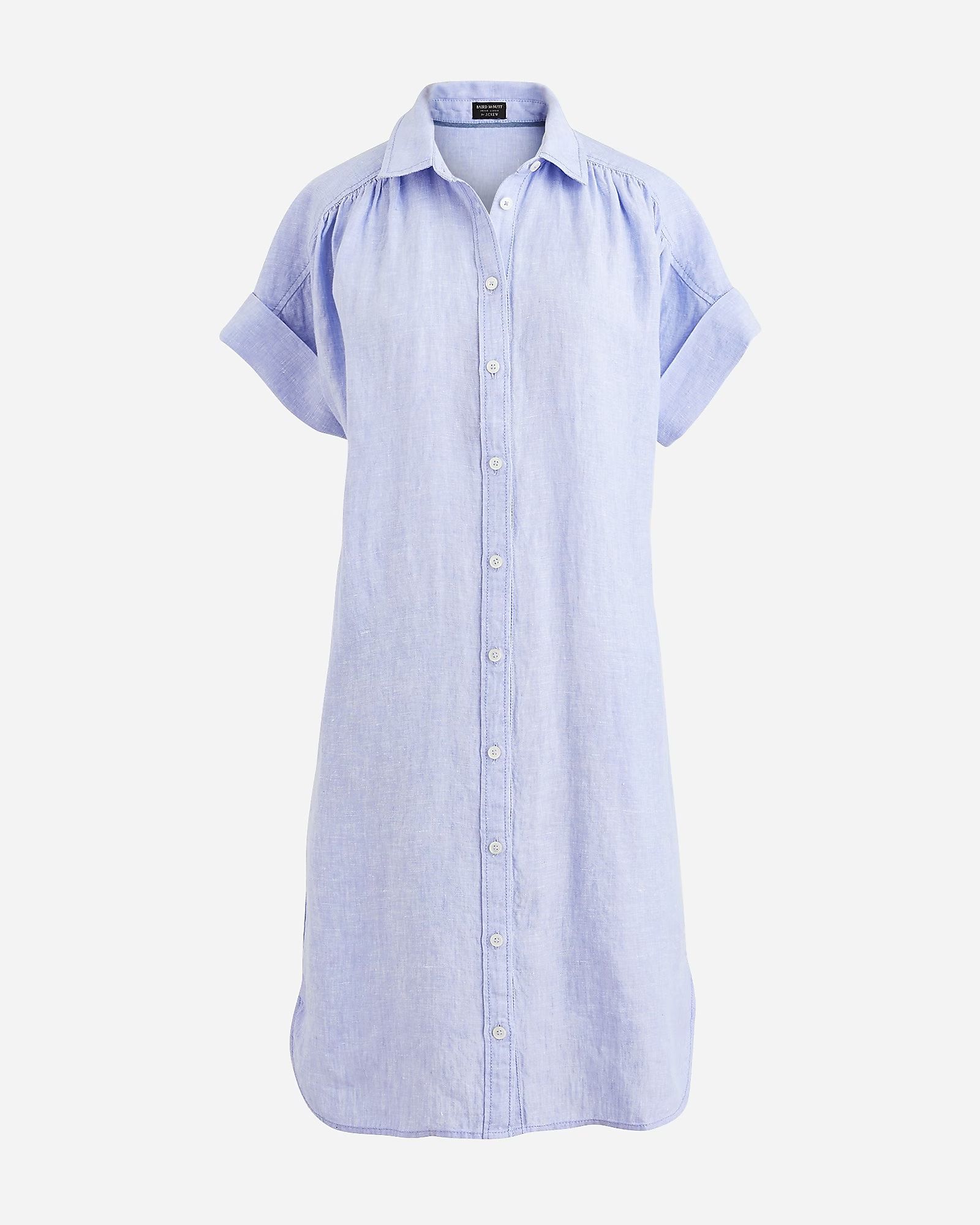 Petite relaxed-fit short-sleeve Baird McNutt Irish linen shirtdress | J.Crew US