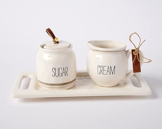 Mud Pie Bistro Cream and Sugar 5 Piece Set | Amazon (US)