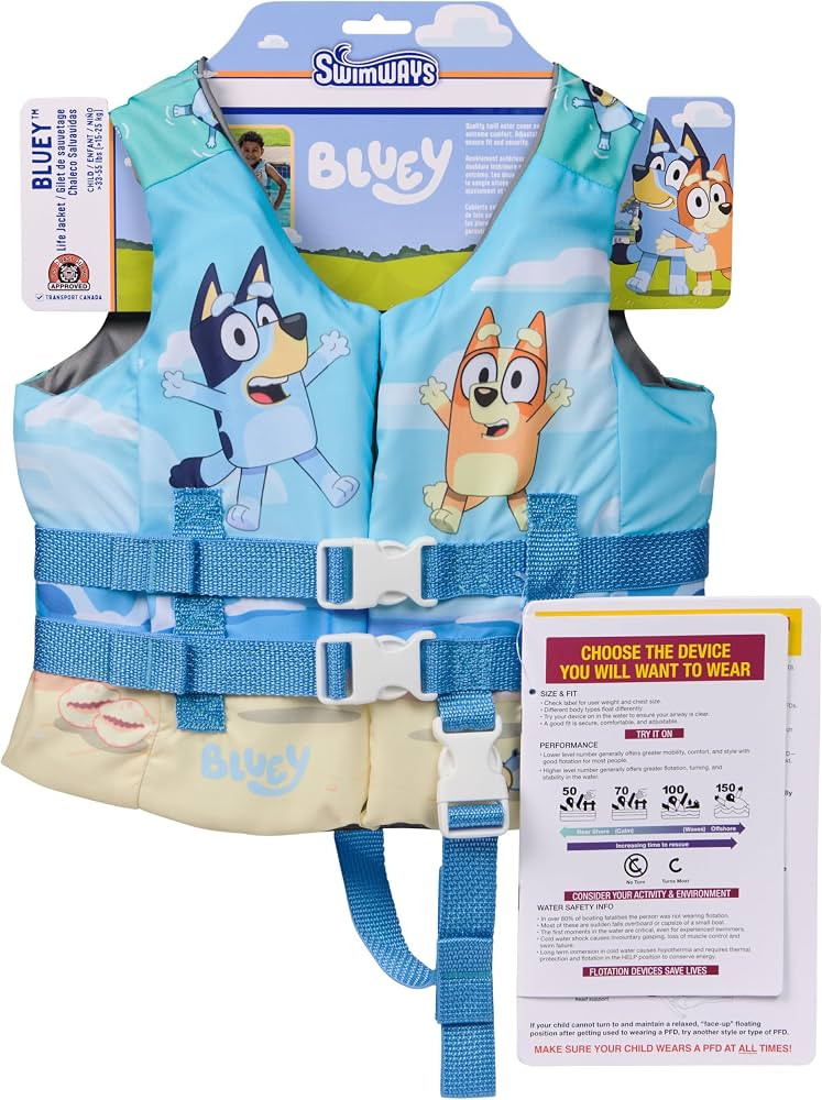 BLUEY THEME: Dive in for a day of fun at the swimming pool and learn to swim with Bluey and frien... | Amazon (US)