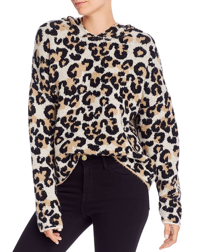 Hooded Leopard-Print Sweater - 100% Exclusive | Bloomingdale's (US)