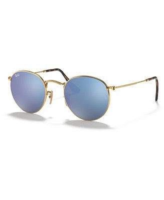 Sunglasses, RB3447N ROUND FLAT LENSES | Macys (US)