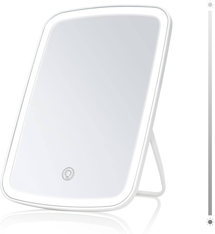 Lighted Makeup Mirror with Lights, Portable USB Rechargeable Make up Mirror, Cosmetic Mirror with... | Amazon (US)