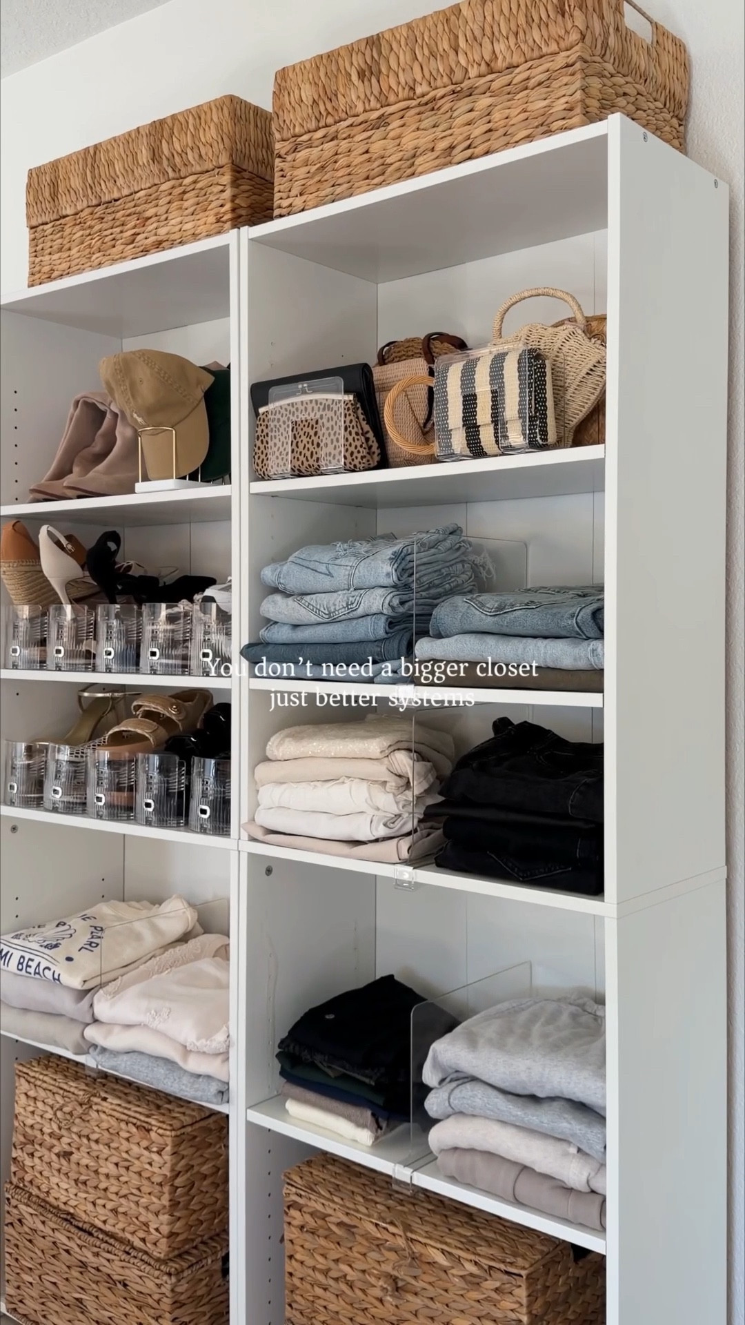 My closet organization makeover 👏🏼 I Love how it turned out 🤍 

#LTKHome #LTKOver40 #LTKgrwm