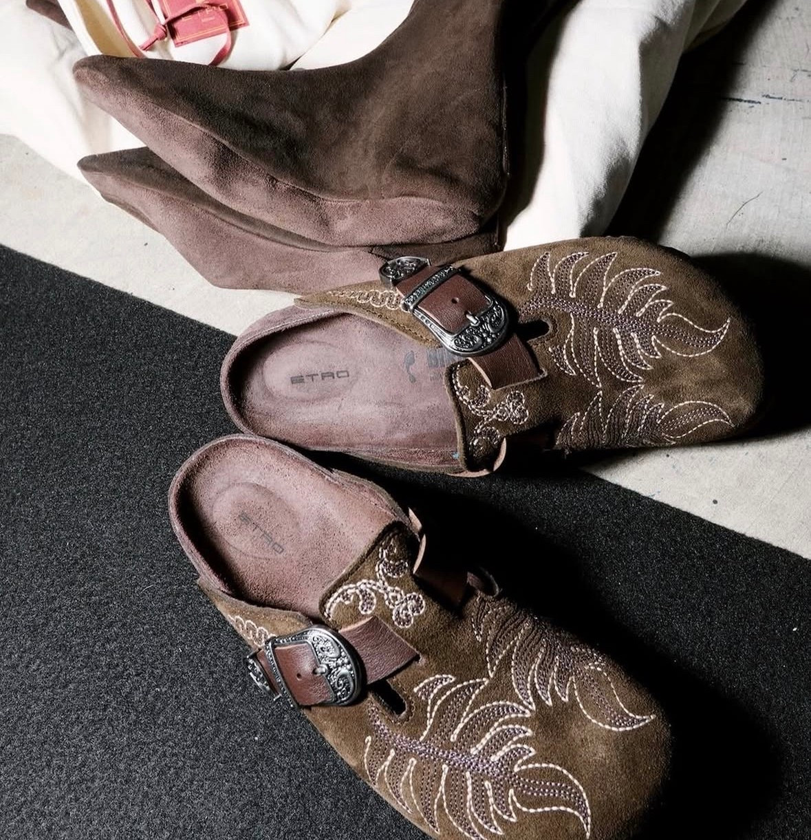 The new Birkenstock x Etro western collections has dropped. I love the western twist on the Boston clogs #westernfashion

#LTKuk #LTKautumn