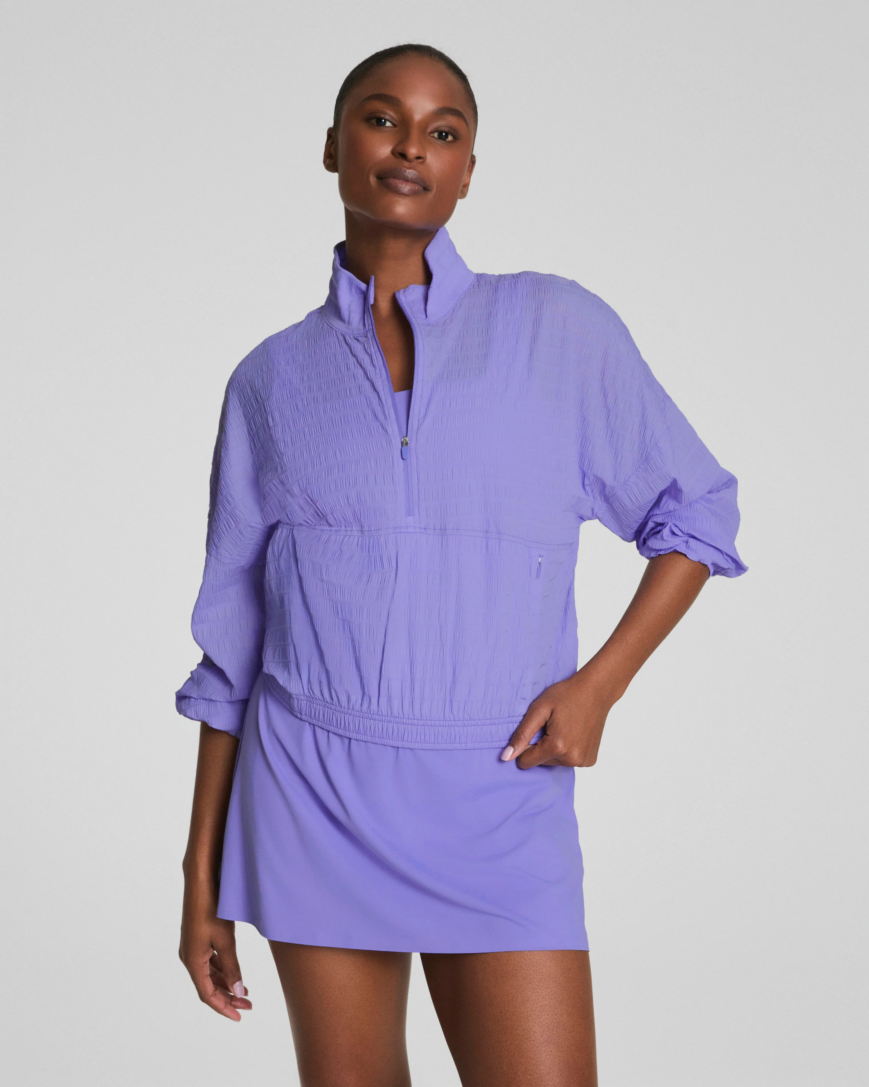 Textured Half Zip | Spanx