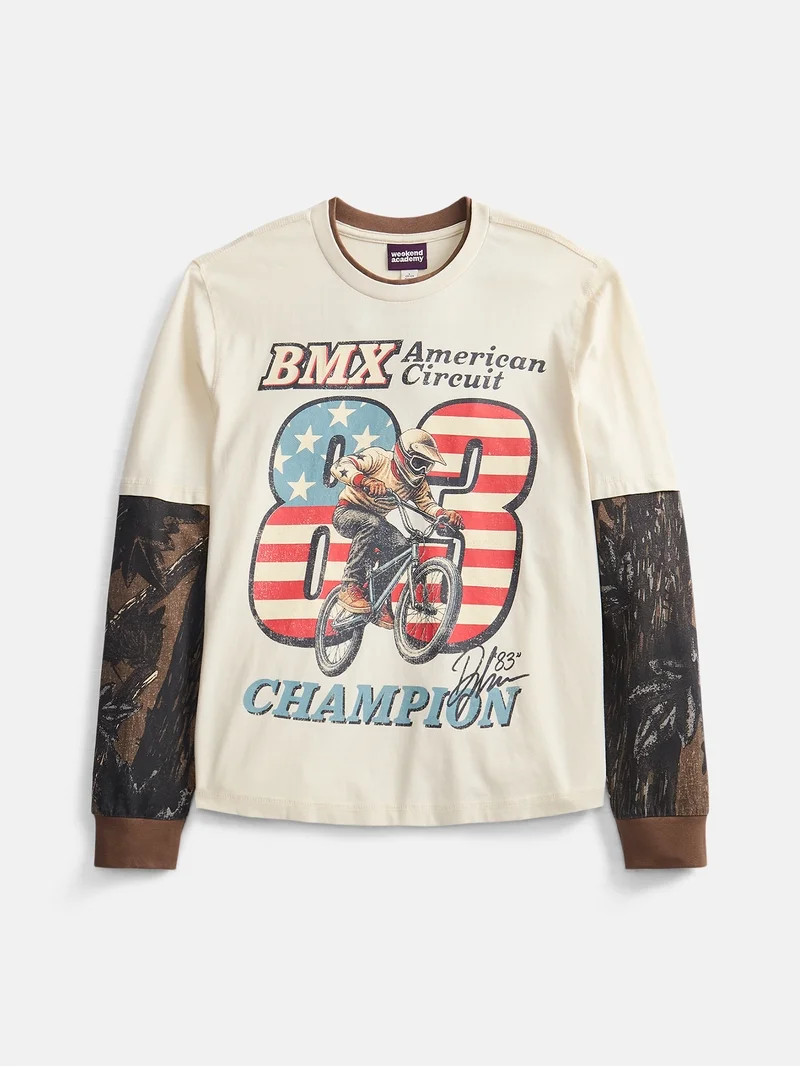 Weekend Academy Boys Twofer Graphic Tee, Sizes 4-18 | Walmart (US)