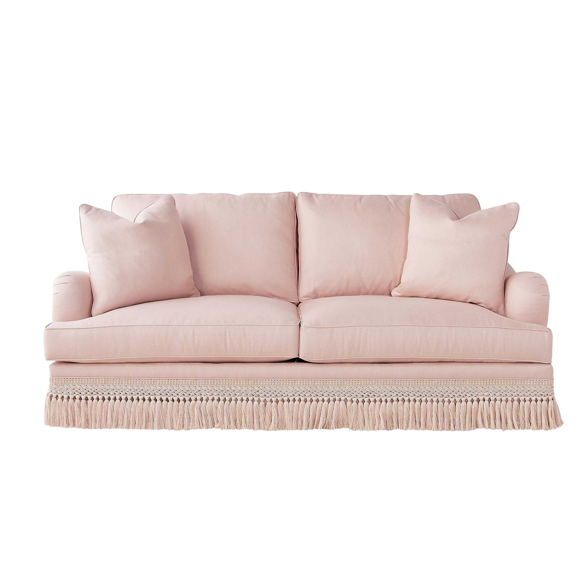 London Fringe Sofa in Blush | Caitlin Wilson Design