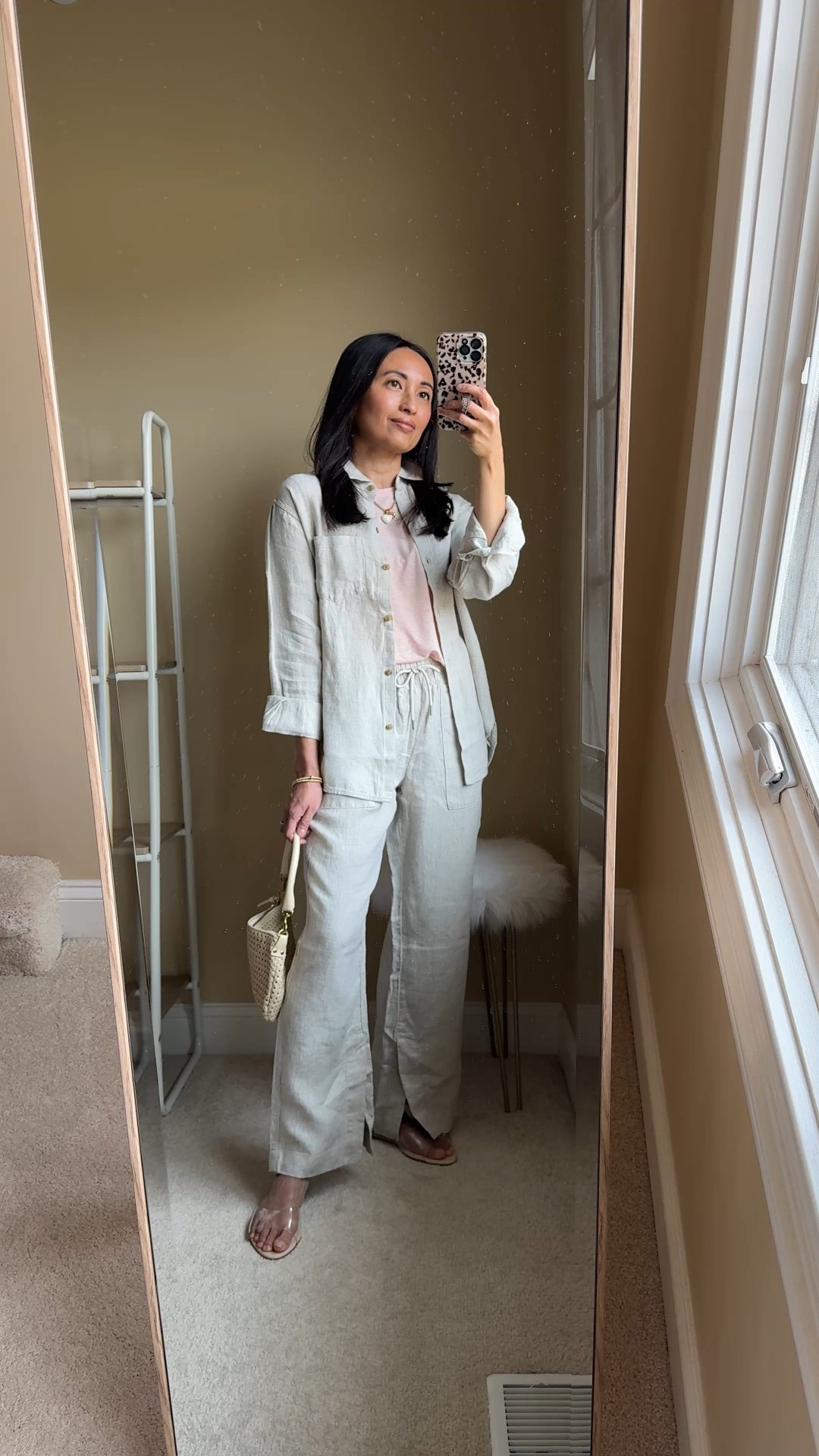 Spring break. Vacation. Resort wear. 
My favorite linen pieces for vacation. 
( Currently on sale 25% off + additional 10% off)
- I recently shared my favorite cotton gauze pieces to pack for vacation. Here are my favorite linen options. 
-I have had these linen tank tops, wide leg pants, button down shirts, and shorts from previous seasons over the years in different colors and the quality is great. 
- Linen tank top has a good cut and can be worn casually with shorts or dressed up with pants. True to size. 
- Wide leg linen pants have good details and the cutest split hem detail. I size down and take the petite length at about 5’4. 
- Button down linen shirt can be worn alone or as a layering piece. True to size. 
- Clear strap sandals have a padded flexible sole and are comfortable. Chic pointed toe design. Also comes in a beautiful brown  True to size. 
- My most worn charm necklace. 
- Stretch bracelets.
- Woven bag in rattan leather 


#LTKTravel #LTKootd #LTKOver40