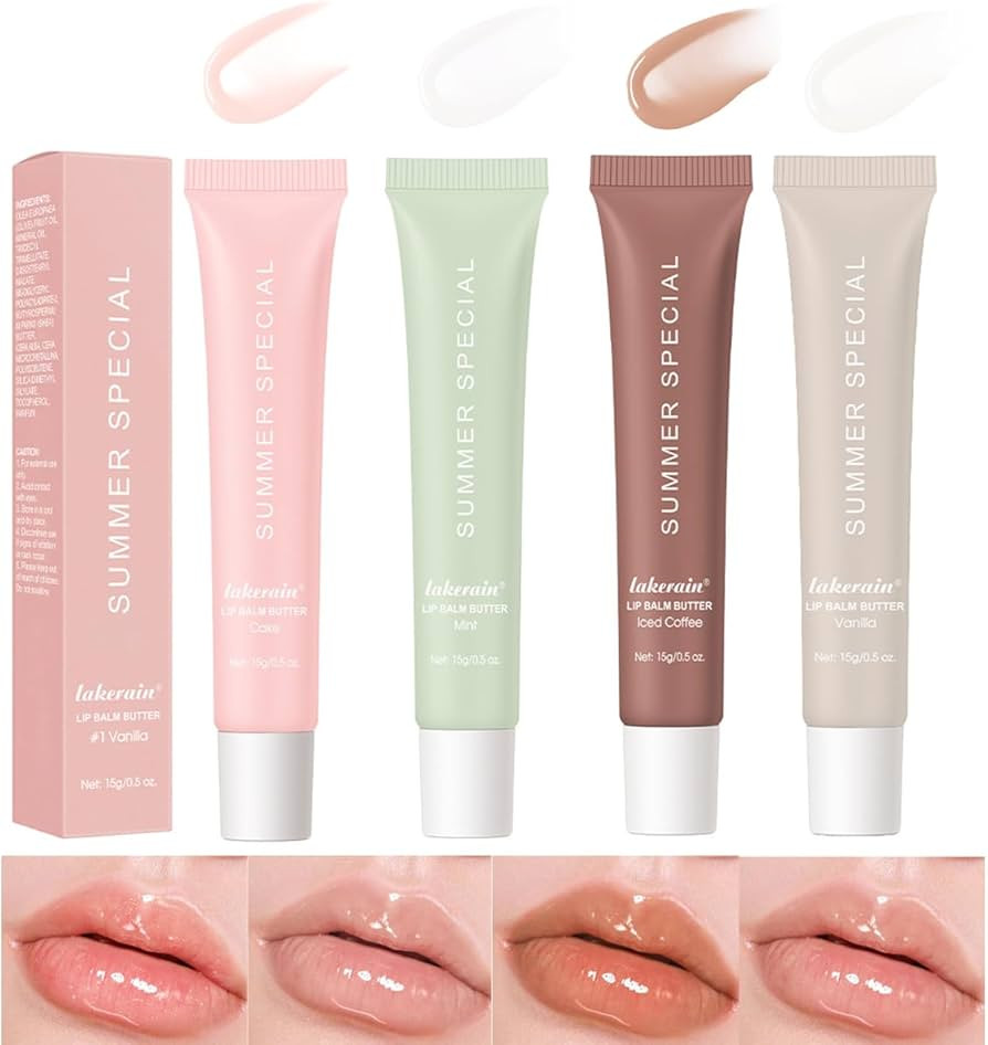 4PCS Summer Special Lip Butter Balm,Conditioning Lip Mask and Lip Balm for Instant Moisture,Nouri... | Amazon (US)