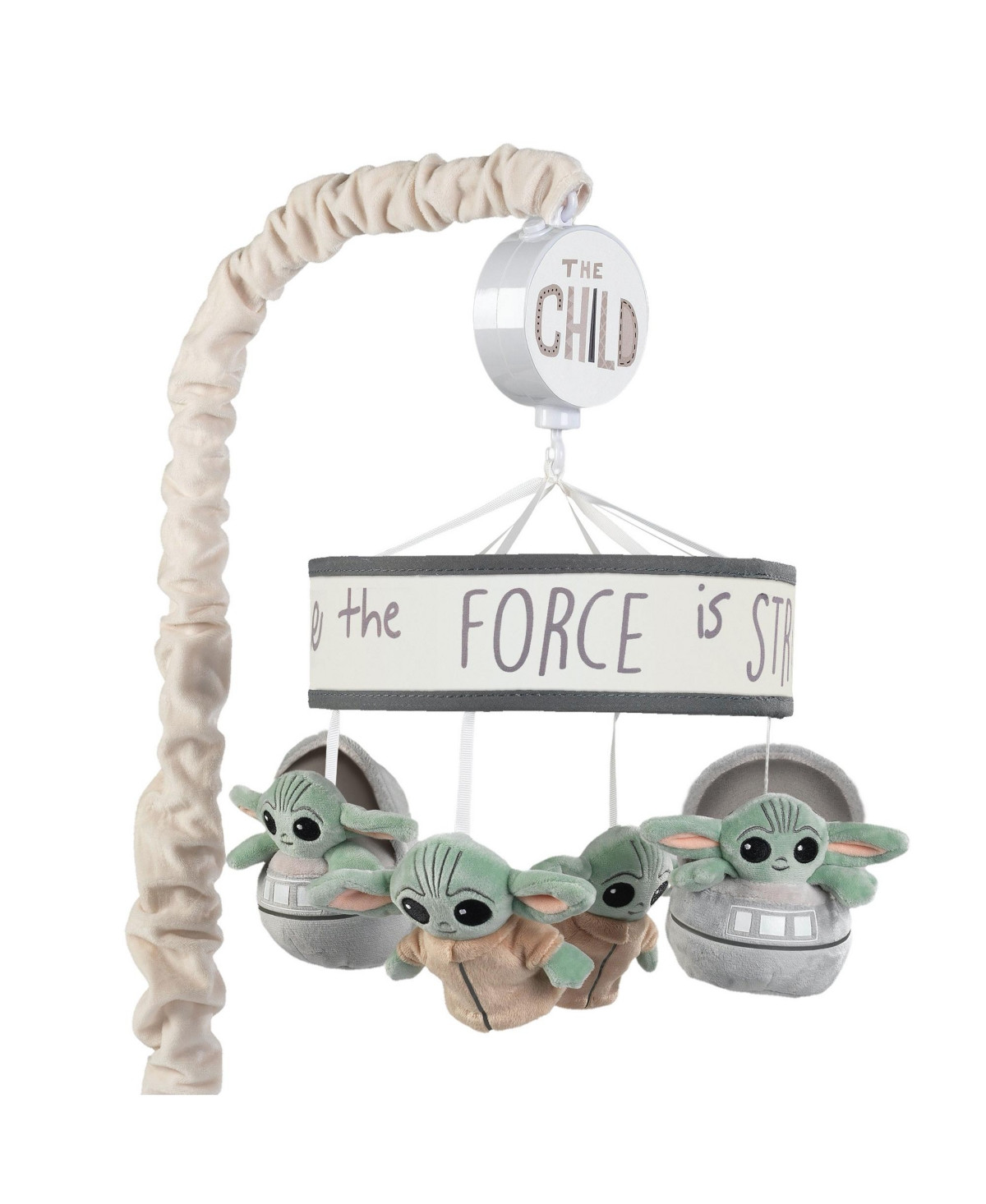Lambs & Ivy Star Wars The Child/Baby Yoda Musical Baby Crib Mobile Soother Toy - Gray | Macy's