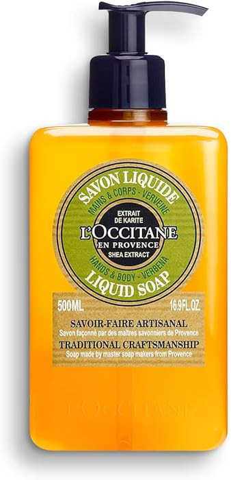 L'OCCITANE Shea Butter Liquid Hand Soap Enriched with Organic Verbena 16.90 fl oz | Amazon (US)