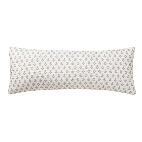 My Texas House 14" x 36" Ivory/Beige Block Print Decorative Pillow | Walmart (US)