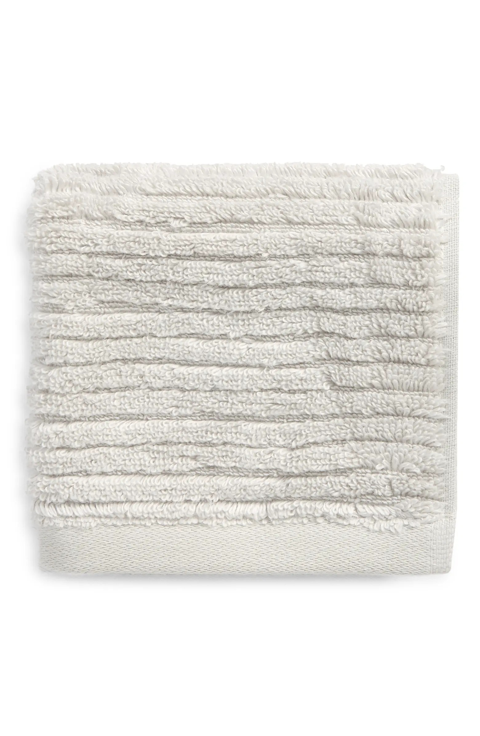 Hydro Ribbed Organic Cotton Blend Washcloth | Nordstrom
