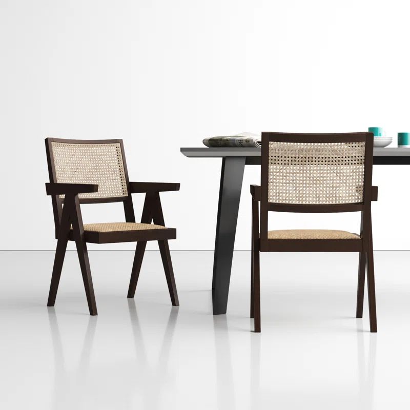 Wilson Solid Wood Arm Chair (Set of 2) | Wayfair Professional