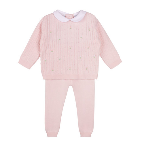 Girls Peter Pan Cable Knit Set | Feltman Brothers