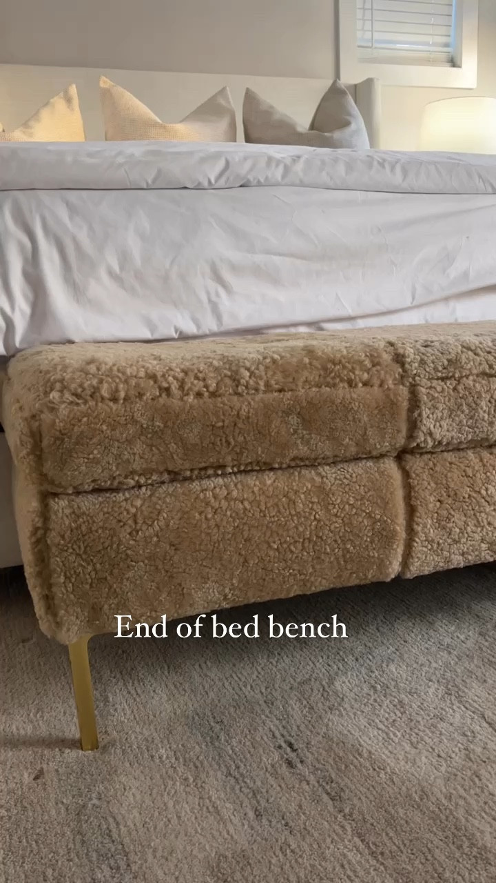 My Anthropologie end of bed bench! It is a splurge but such a statement 🤎

#LTKVideo #LTKMostLoved #LTKhome