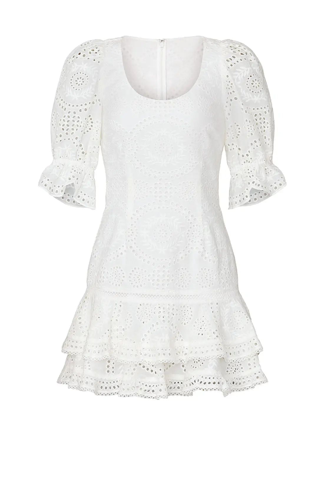 Jonathan Simkhai Meg Puff Sleeve Mini Dress | Rent the Runway