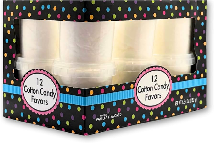 ALBERT'S Cotton Candy – 12 Pack – White Fluffy Sweet Treat – Resealable Tubs – Perfect fo... | Amazon (US)