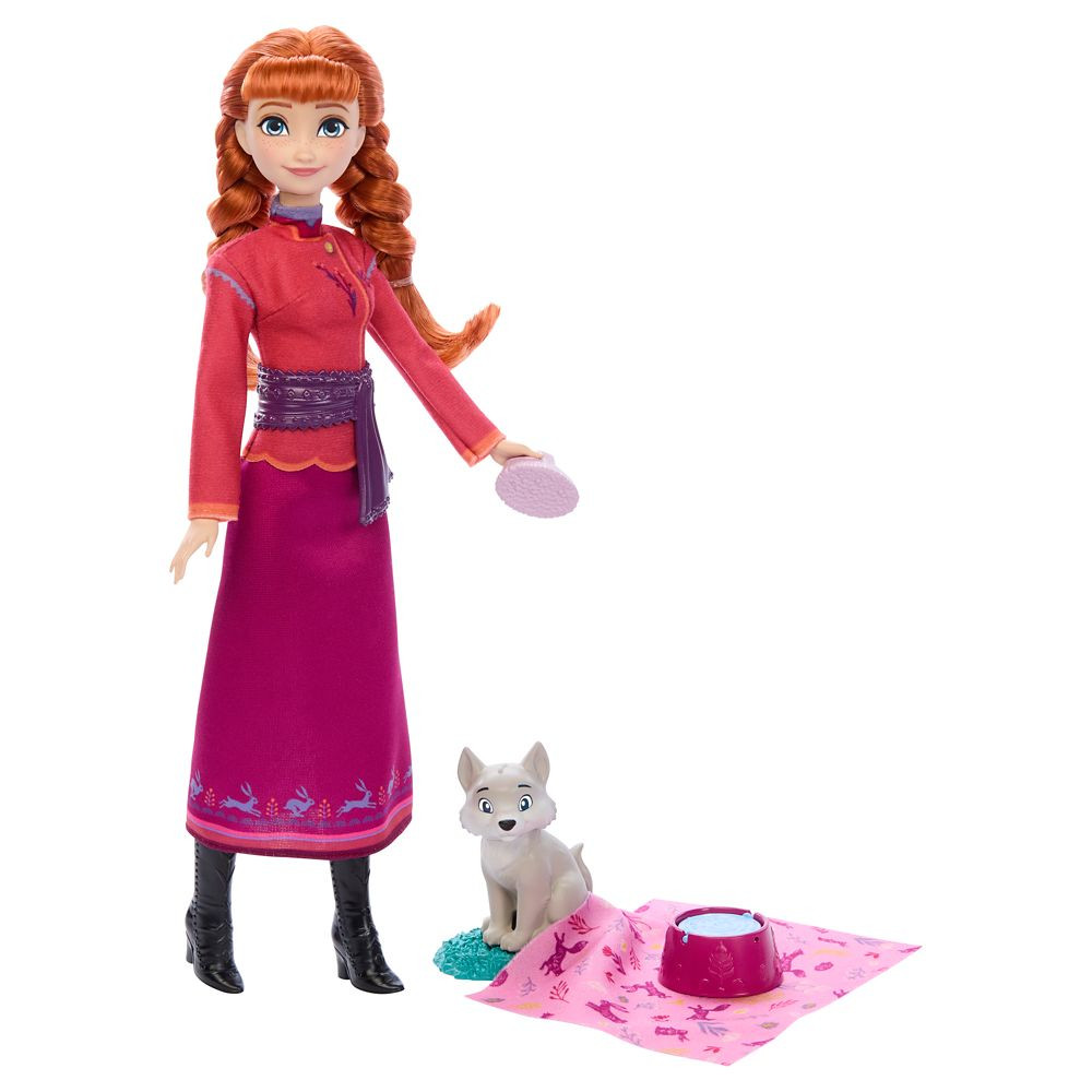 Anna and Wolf Cub Doll Set  – Animals of Arendelle by Mattel – Frozen | Disney Store