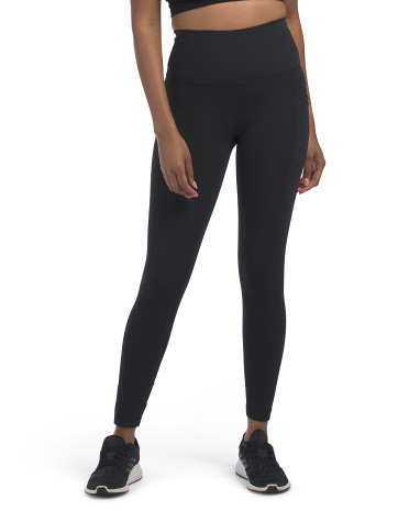 Carbon Interlink Elastic Free Waistband High Rise Ankle Tight Leggings | TJ Maxx