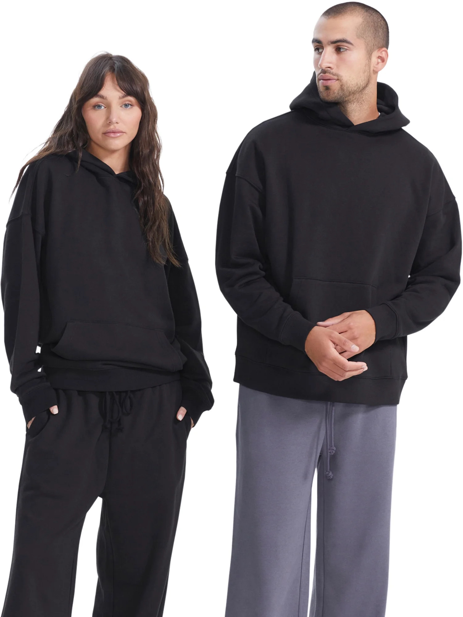 No Boundaries All Gender Oversize Hoodie Sweatshirt, Men's Sizes XS - 3XL | Walmart (US)