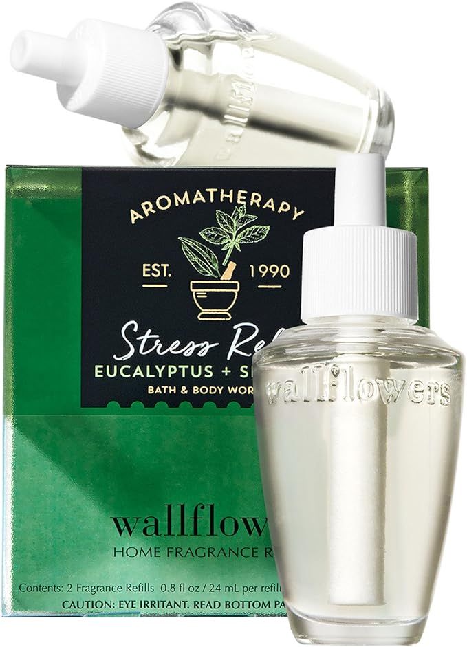 Bath and Body Works New Look! Aromatherapy Stress Relief - Eucalyptus & Spearmint Wallflowers 2-P... | Amazon (US)