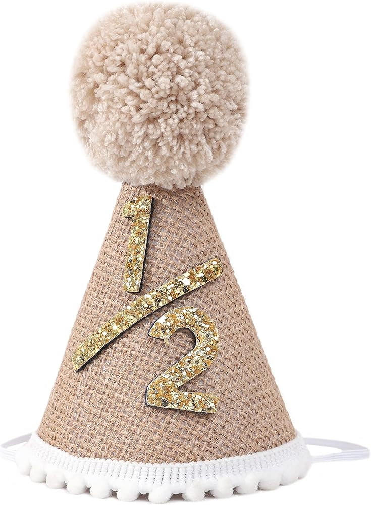 WAOUH Half Birthday Hat - Bow Cake Smash Crown for 6 Month Baby, Mini Photo Prop | Amazon (US)