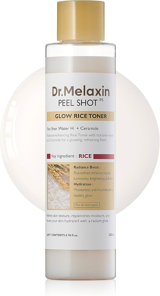Dr.Melaxin Peel Shot Glow Rice Toner 200ml hydrated Skin Cleansing Skin Korean Skin Care | Amazon (US)