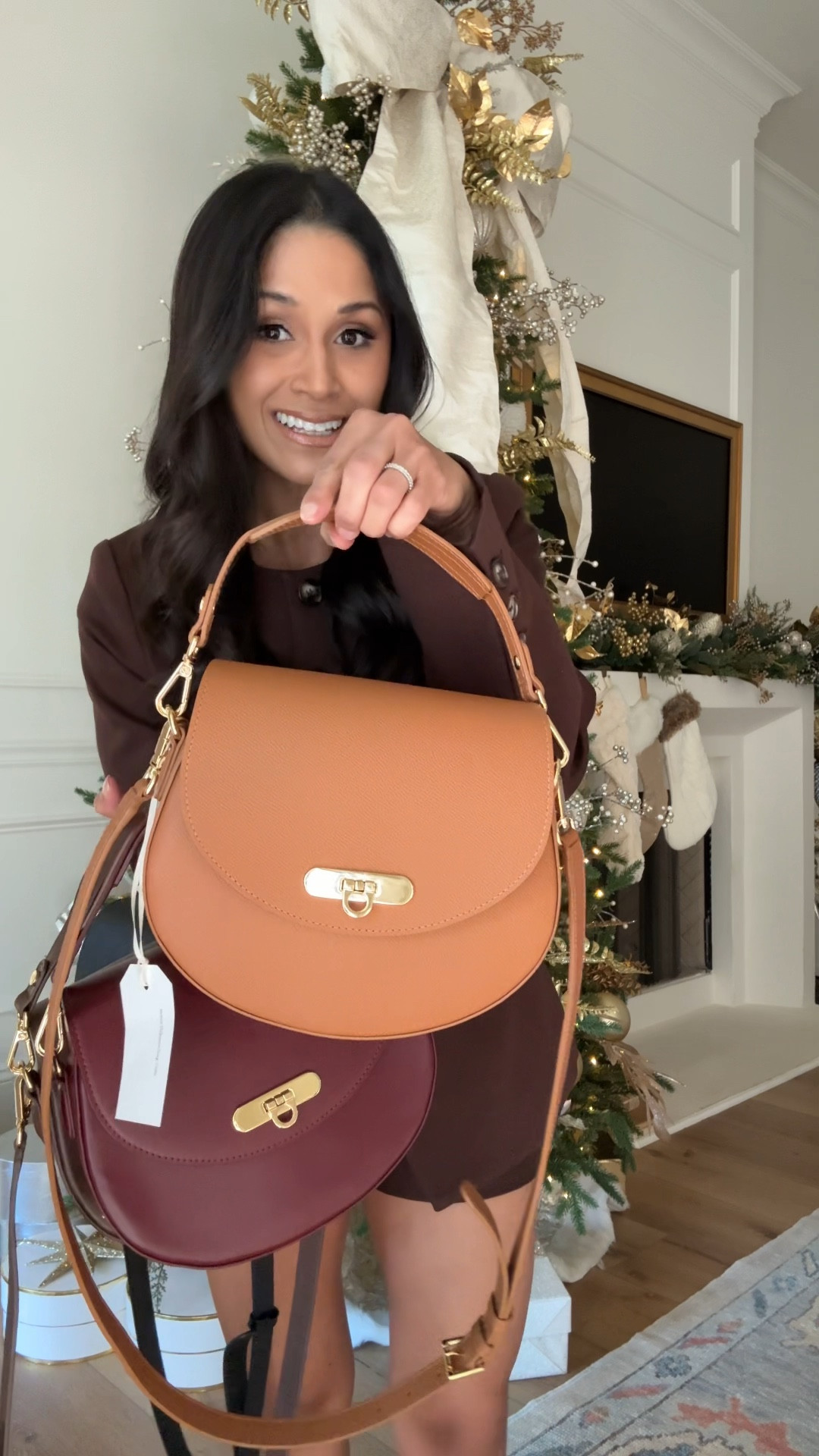 We designed the Sophia with you in the forefront of our minds in collaboration with @GiGiNewYork. I can’t believe this our sixth handbag design together over the past decade. The Sophia bends refinement with versatility featuring a softly curved silhouette, gold lock closure, and feminine leather detailing. It also features a detachable top handle and crossbody strap to allow for handheld or crossbody.
The gorgeous black and tan Sophia bags are handcrafted from durable textured French Calfskin leather and the chocolate and Bordeaux colors are made with smooth European full-grain calfskin leather. 
Be sure to take 20% OFF with code: HAUTE20

Take 15% OFF my matching set with code: HAUTE15
(I’m wearing a small in both)
Also, preorder your Sophia Saddle Bag in this gorgeous espresso brown color! Ships on 11/21 and trust me you won’t want to miss it because the black and Bordeaux keep selling out!
Take 20% OFF with code: HAUTE20

#giginewyork #handbag #espresso 


#LTKStyleTip #LTKPetite #LTKItBag