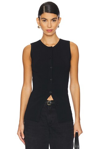 ALL THE WAYS Penny Button Front Top in Black from Revolve.com | Revolve Clothing (Global)