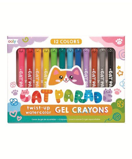 ooly Cat Parade Twist-Up Watercolor Gel Crayons - Set of 12 | Zulily