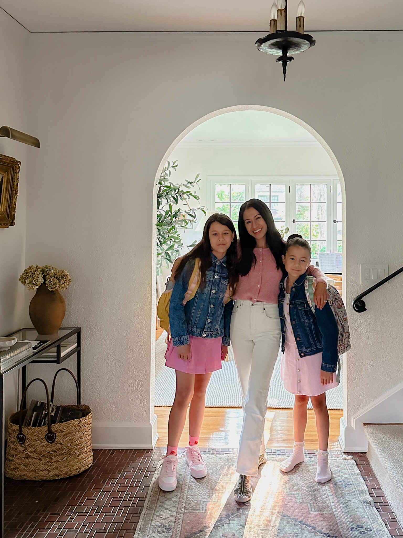Kids headed back to school this week. Skorts + denim seems to be popular with these ages  Linking outfits here - lots on sale! | Denim jacket, skorts, jeans, cardigan, lace socks, shoes, backpacks : Sezane, Abercrombie, Abercrombie Kids, H&M, Crate and Kids |

#LTKKids #LTKStyleTip #LTKFamily
