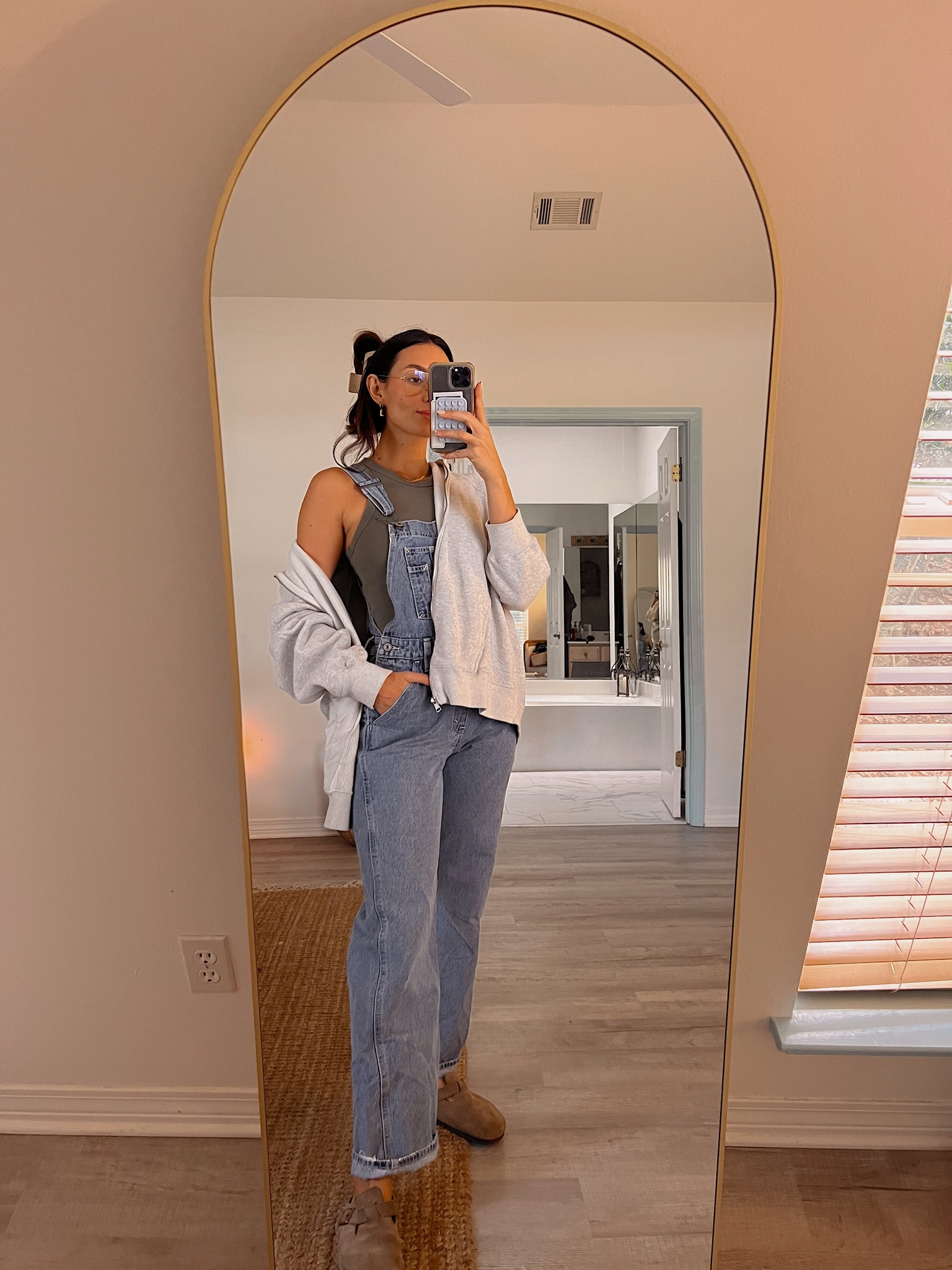 She’s giving art teacher 🤓 size small in overalls, large in zip up 

#LTKSeasonal #LTKstyletip