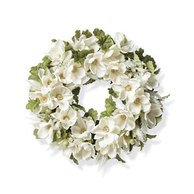 Magnolia and Greenery Grass Wreath | Frontgate | Frontgate
