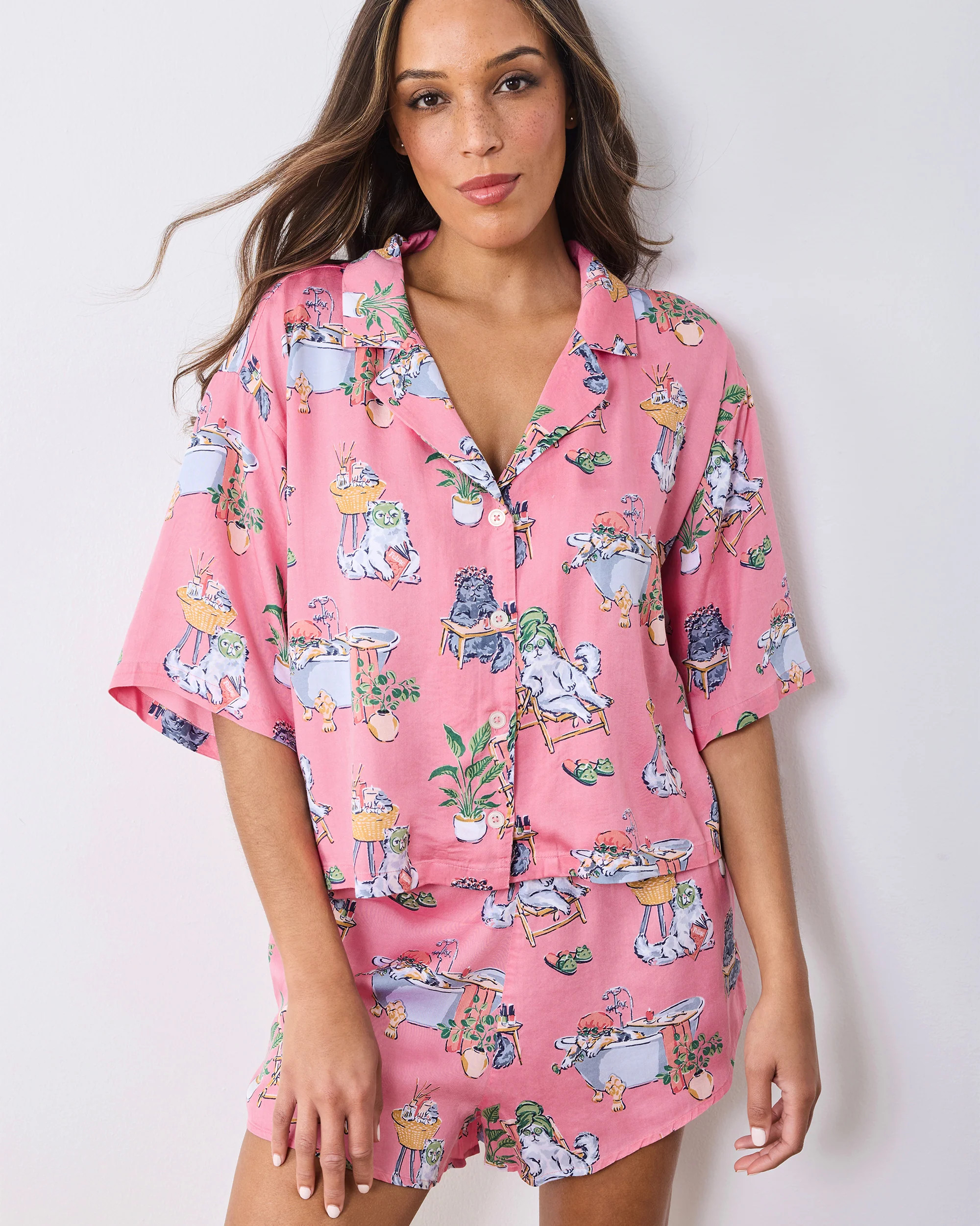 Spa Day - Eco Satin Sweet Dreams Set - Pink Polish | Printfresh