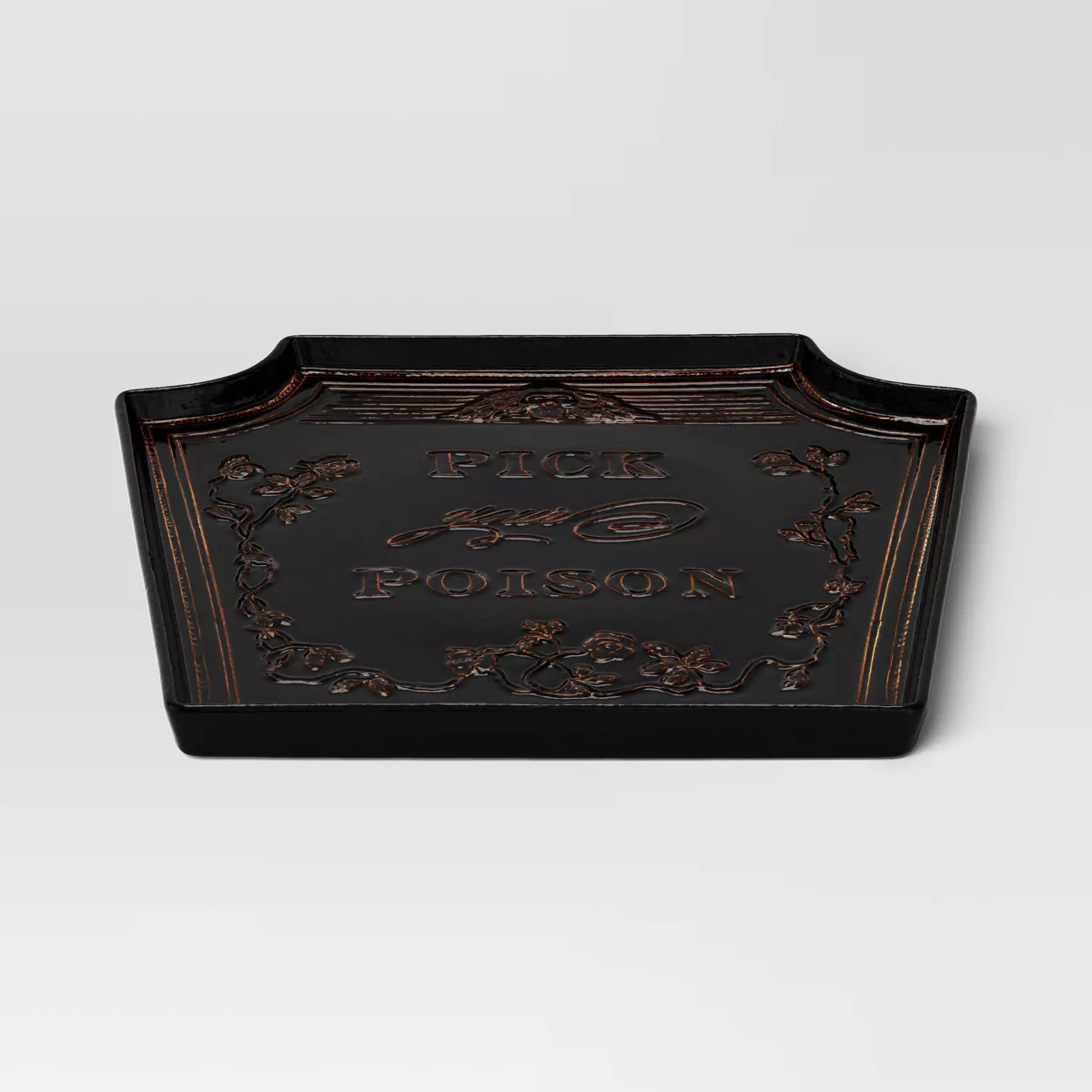 12.75" Stoneware Serving Platter Black - Threshold™ | Target