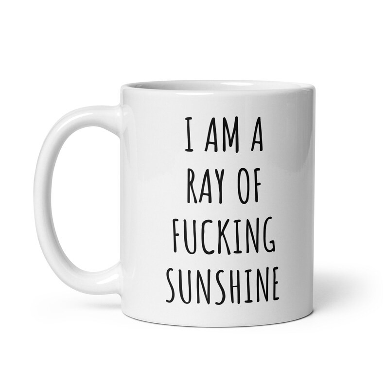 I Am A Ray of Fucking Sunshine Mug Funny Coffee Mug Funny Fuck Mug Swear Mug Adult Mugs Funny Mug... | Etsy (US)